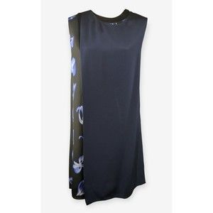 3.1 Phillip Lim Silk Shift Mini Dress Abstract Pattern Layered Sleeveless XS 2
